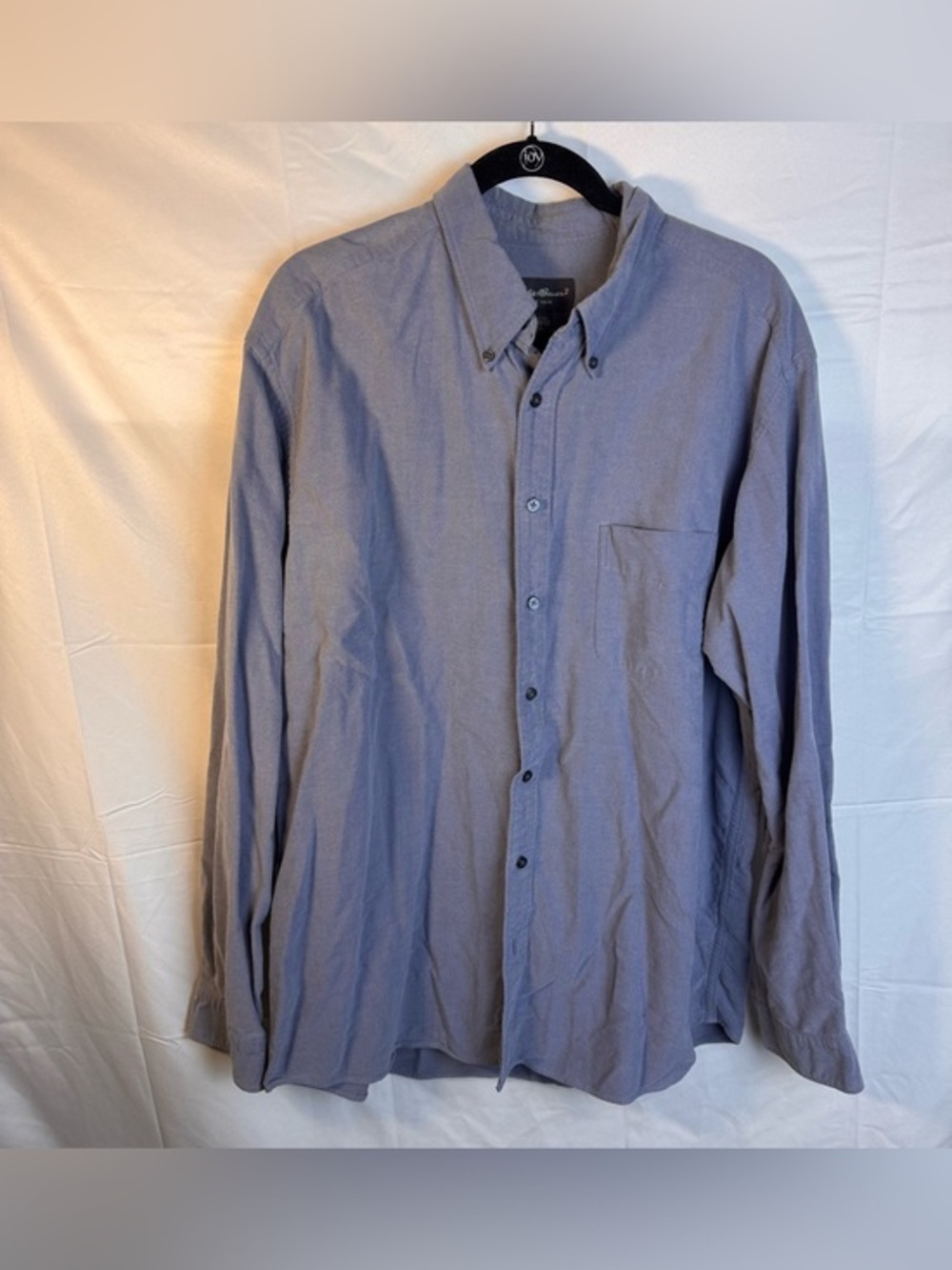 Eddie Bauer TALL XL Light Blue Button-Up Shirt with Chest Pocket